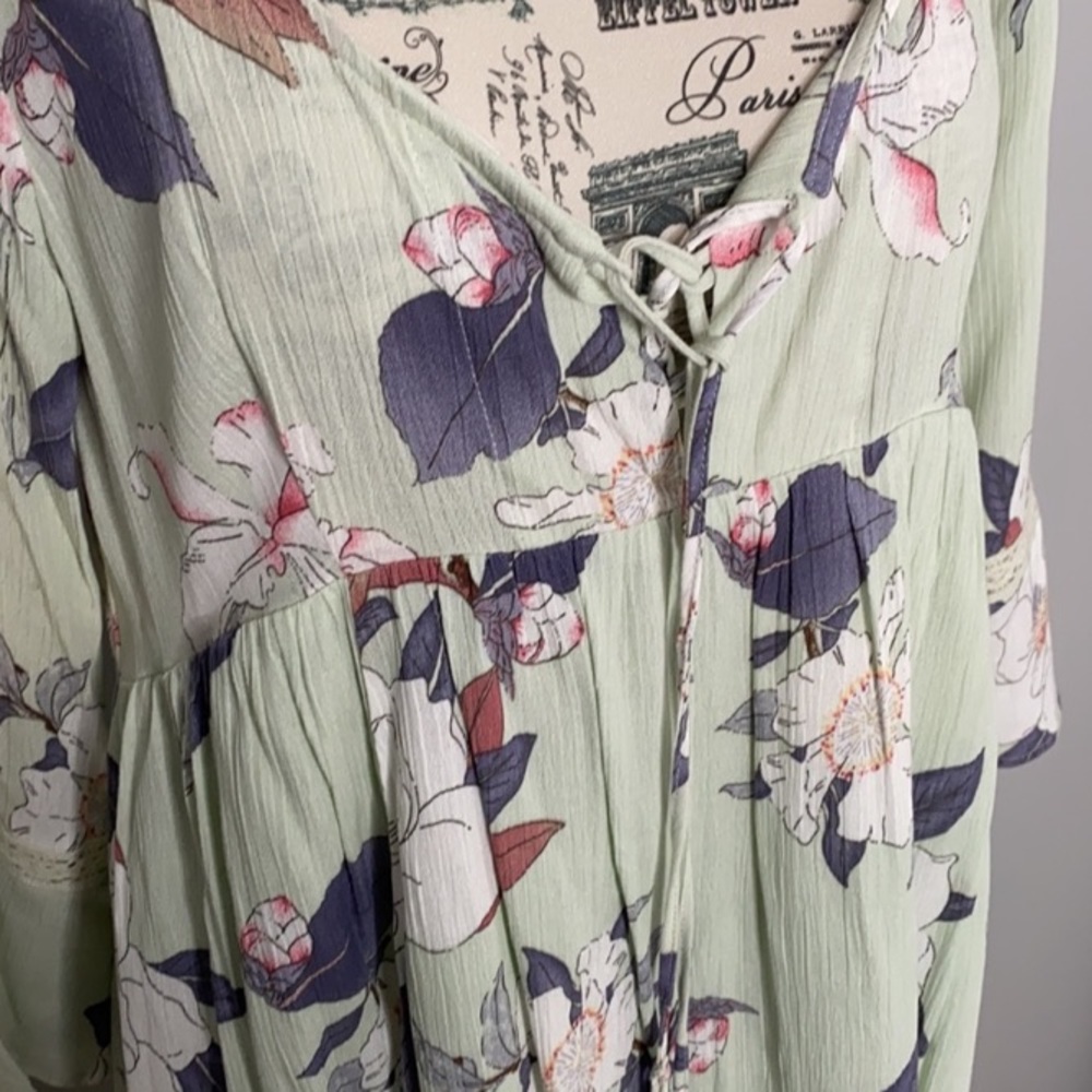 Harlow mint kimono dress